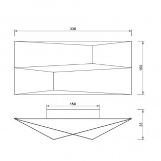 Aplique de pared LED Fuji (14W)