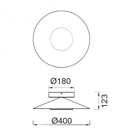 Aplique de pared LED Orion (20W)