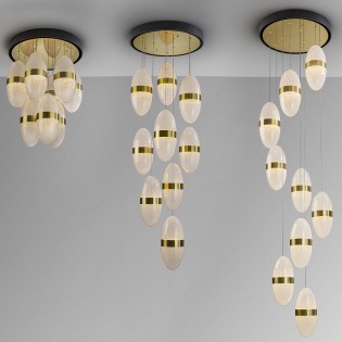 LED Cluster Pendant Lamp Garden (9x6W)
