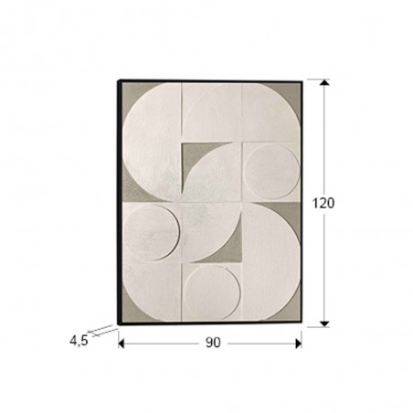 Bas-relief picture Geomia (90x120cm.)