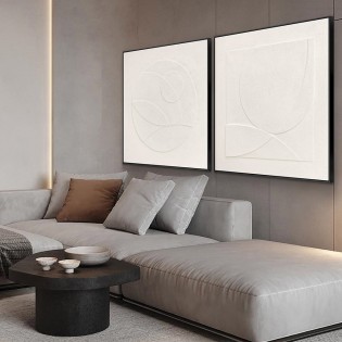 Set de 3 cuadros bajorrelieves Albos (100x100cm.)