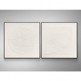 Set de 3 cuadros bajorrelieves Albos (100x100cm.)