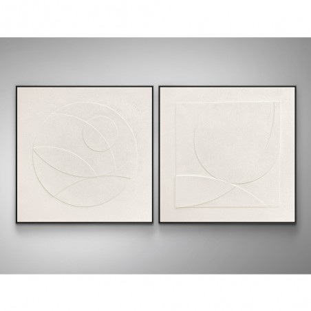 Set de 3 cuadros bajorrelieves Albos (100x100cm.)