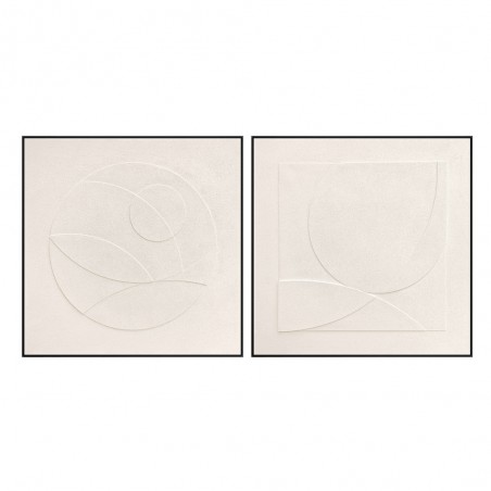 Set of 2 Bas-relief picture Albos (100x100cm.)