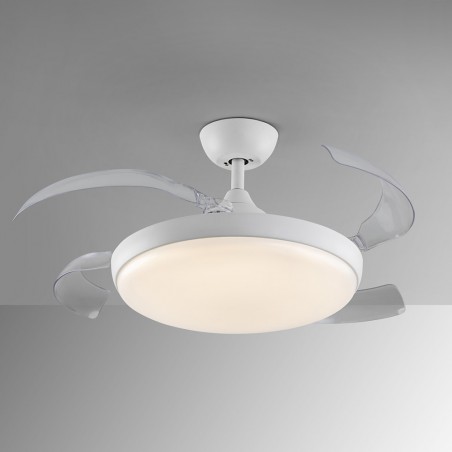 LED Ceiling fan retractable blades Venturi CCT Dim (36W)