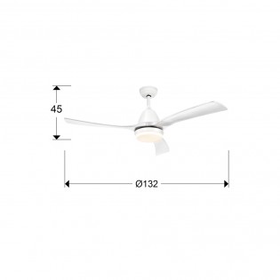 LED Ceiling Fan Aspas CCT Dim (20W)