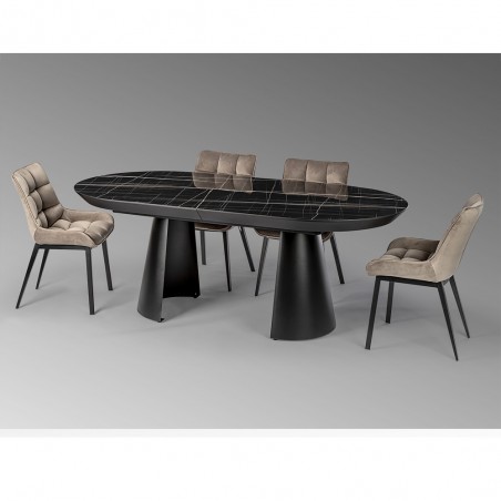 Mesa de comedor extensible Capri
