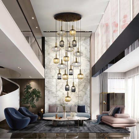 Cluster Pendant Lamp Norma (18 lights)