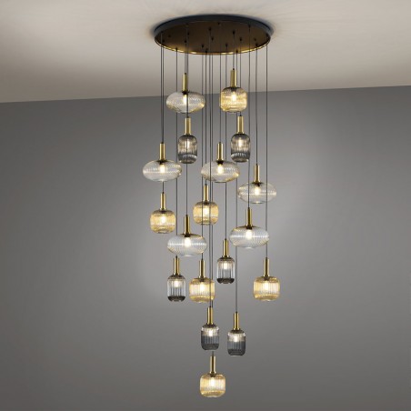 Cluster Pendant Lamp Norma (18 lights)