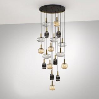 Cluster Pendant Lamp Norma (18 lights)