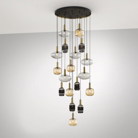 Cluster Pendant Lamp Norma (18 lights)