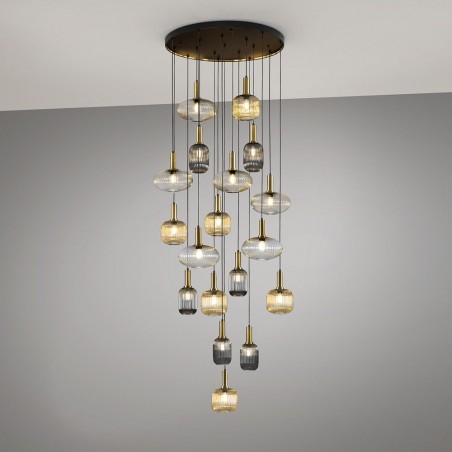 Cluster Pendant Lamp Norma (18 lights)