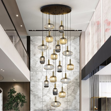 Cluster Pendant Lamp Norma (18 lights)