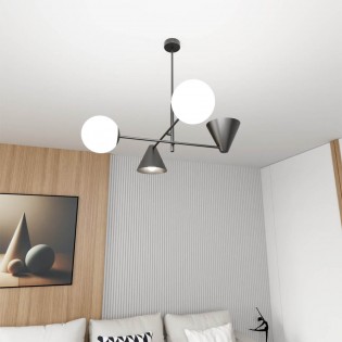 Celing lamp Semra Black (4 lights)