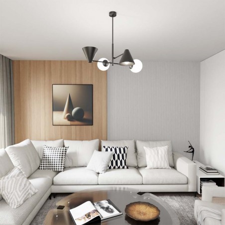 Celing lamp Semra Black (4 lights)