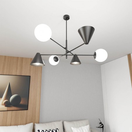 Celing lamp Semra Black (6 lights)