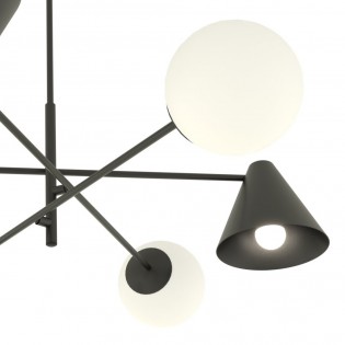 Celing lamp Semra Black (6 lights)