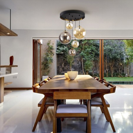 Cluster Pendant Lamp Dark (5 lights)