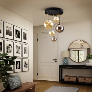 Cluster Pendant Lamp Dark (5 lights)