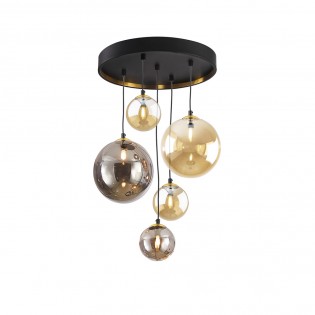 Cluster Pendant Lamp Dark (5 lights)