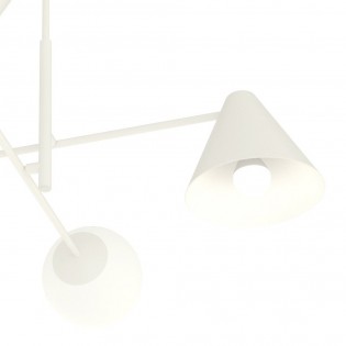 Lámpara de techo Semra Negro (4 luces)