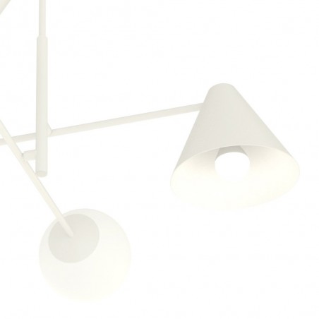 Lámpara de techo Semra Negro (4 luces)