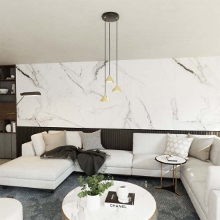 Pendant lamp Lout II Gold (3 lights)