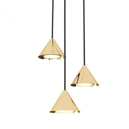 Pendant lamp Lout II Gold (3 lights)
