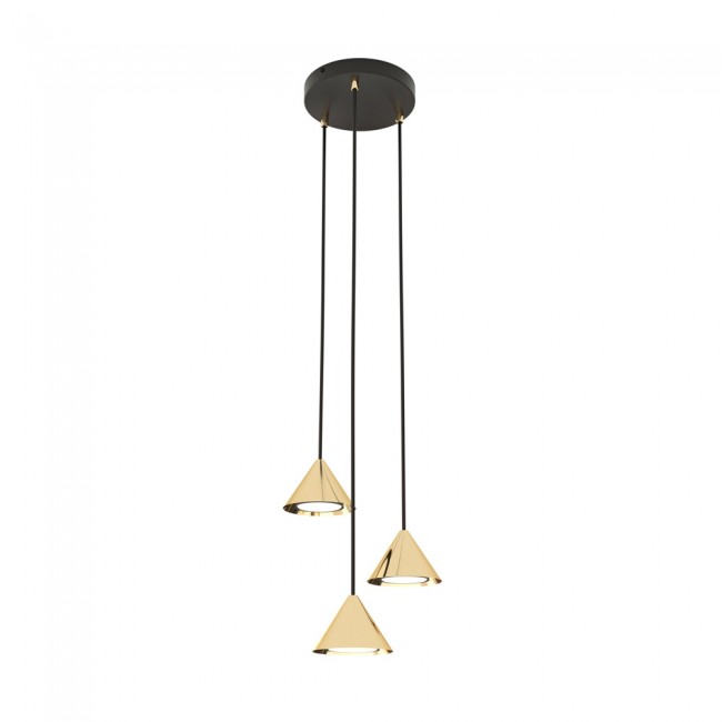 Pendant lamp Lout II Gold (3 lights)
