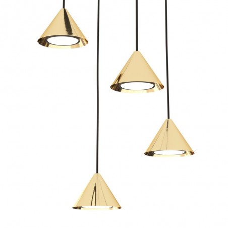 Pendant lamp Lout II Gold (4 lights)