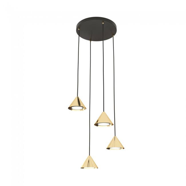 Pendant lamp Lout II Gold (4 lights)