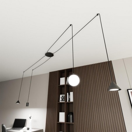 Ceiling lamp Madri Black (4 lights)