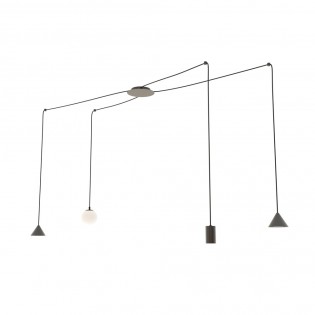 Ceiling lamp Madri Black (4...