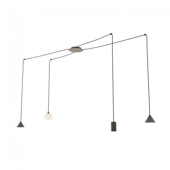 Ceiling lamp Madri Black (4 lights)