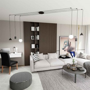 Ceiling lamp Madri Black (6 lights)