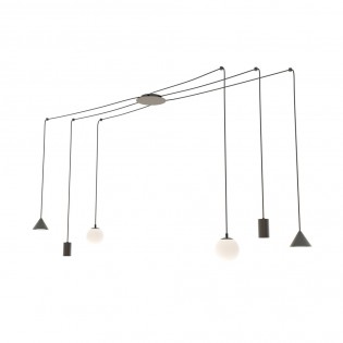 Ceiling lamp Madri Black (6...