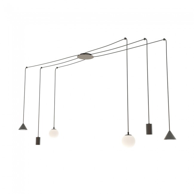 Ceiling lamp Madri Black (6 lights)
