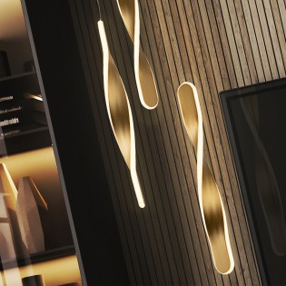 Lámpara colgante LED Twist (3x10W)