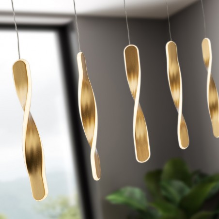 LED Pendant Lamp Twist (5x10W)