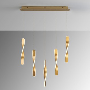 LED Pendant Lamp Twist (5x10W)