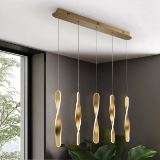 LED Pendant Lamp Twist (5x10W)