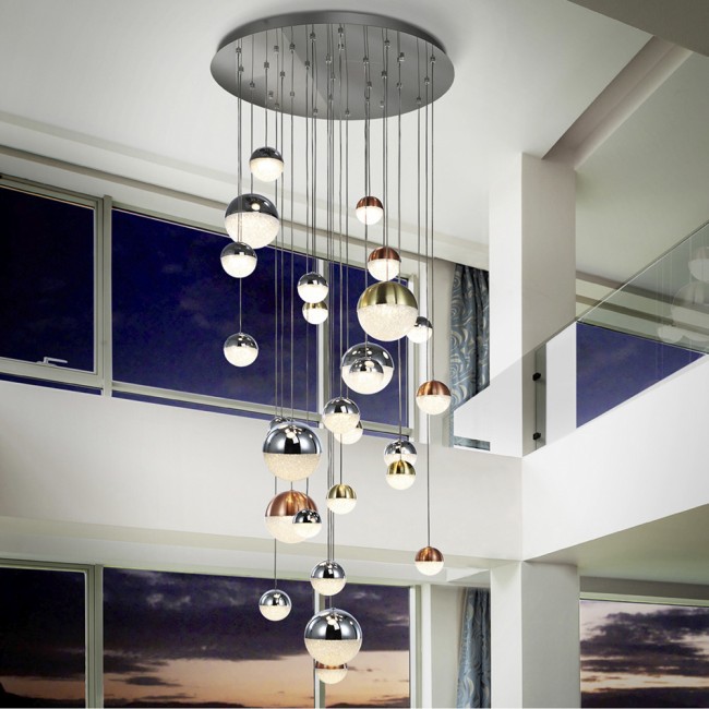 LED Cluster Pendant Lamp Sphere Smart (147.6W)
