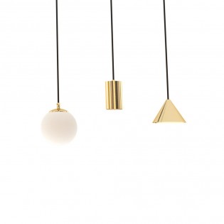 Ceiling lamp Gold Black (6 lights)