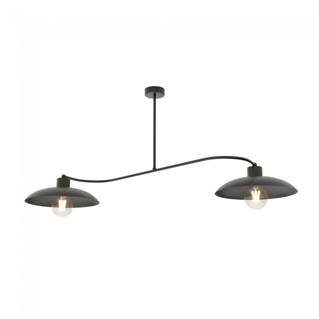 Flush light Ribas Black (2 lights)