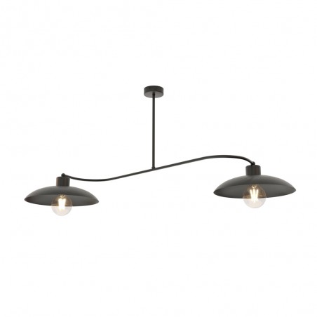Flush light Ribas Black (2 lights)