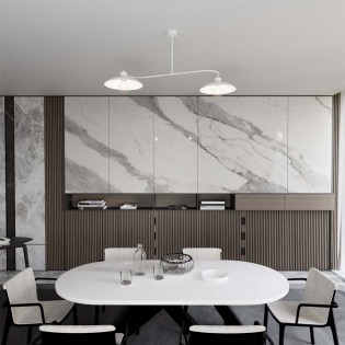 Flush light Ribas White (2 lights)
