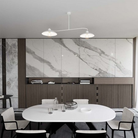 Flush light Ribas White (2 lights)