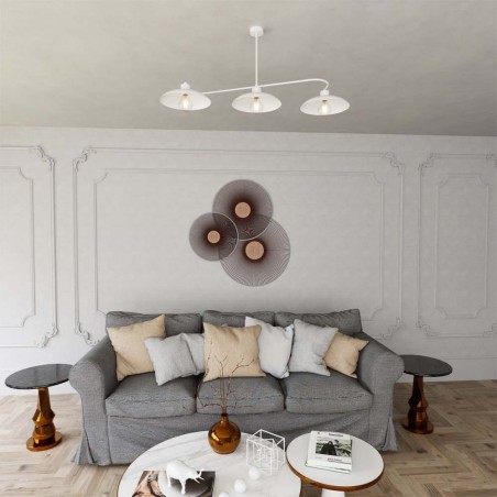 Plafón de techo Ribas Blanco (3 luces)