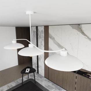 Plafón de techo Ribas Blanco (3 luces)