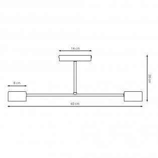 Flush light Tanfa Black (2 lights)
